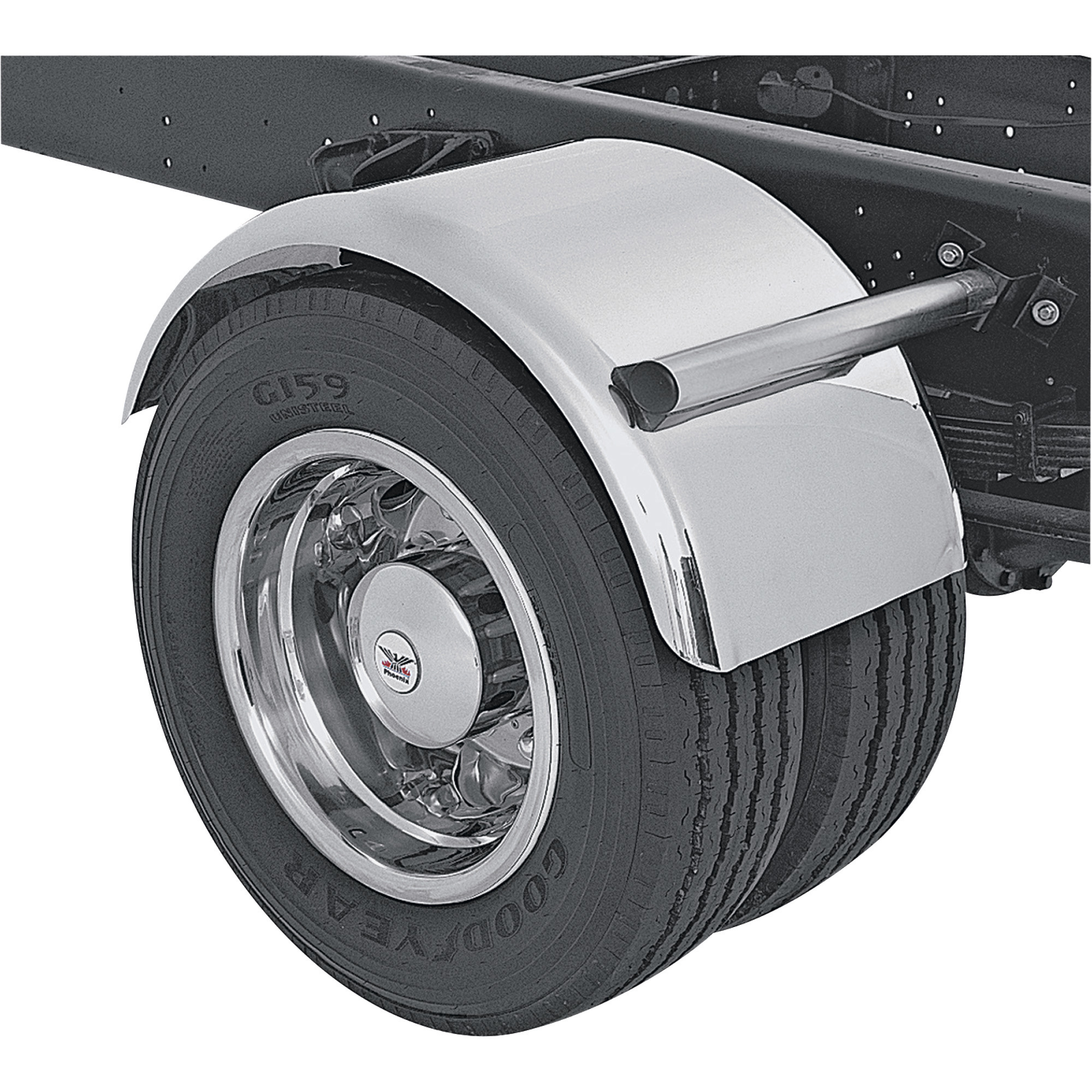 Phoenix USA Stainless Steel Half Fender Kit, 21in., 2-Pc. Set, Model# 716966